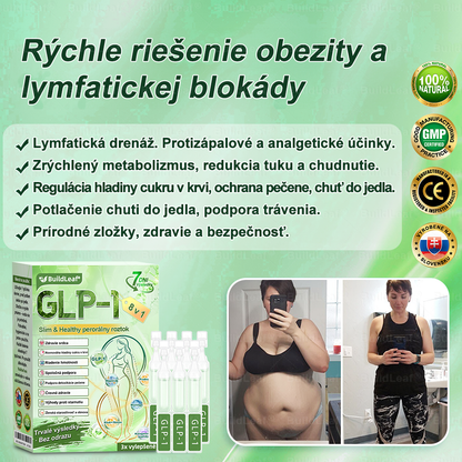 🧑‍⚕️🧑‍⚕️BuildLeaf® GLP-1 8-v-1 Fit & Vital Perorálny Roztok (Len raz denne, viditeľné zmeny už za 7 dní) Pre obezitu, kardiovaskulárne ochorenia, cukrovku, spánkové apnoe, zdravie čriev, problémy s kĺbmi a ďalšie