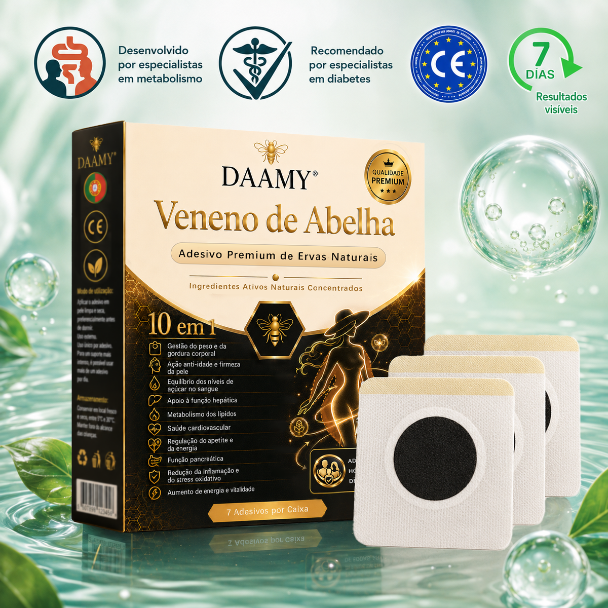 𝐎𝐟𝐞𝐫𝐭𝐚 𝐋𝐢𝐦𝐢𝐭𝐚𝐝𝐚 𝟖𝟎% 𝐃𝐄 𝐃𝐄𝐒𝐂𝐎𝐍𝐓𝐎 - [𝘋𝘦𝘴𝘦𝘯𝘷𝘰𝘭𝘷𝘪𝘥𝘰 𝘦𝘮 𝘓𝘪𝘴𝘣𝘰𝘢, 𝘗𝘰𝘳𝘵𝘶𝘨𝘢𝘭] 👨‍⚕🌿𝑫𝑨𝑨𝑴𝒀® Adesivo Premium 10 em 1 à Base de Ervas Naturais com Veneno de Abelha (𝚂𝚞𝚒𝚝á𝚟𝚎𝚕 𝚙𝚊𝚛𝚊 𝚞𝚜𝚘 𝚙𝚘𝚛 𝚙𝚎𝚜𝚜𝚘𝚊𝚜 𝚍𝚎 𝚝𝚘𝚍𝚊𝚜 𝚊𝚜 𝚒𝚍𝚊𝚍𝚎𝚜)🔥