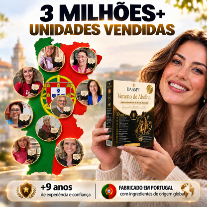 Adesivo Premium 10 em 1 à Base de Ervas Naturais com Veneno de Abelha  (Mudanças visíveis em apenas 7 dias)  ✅ Para gestão do peso, cuidados com a pele, controlo da glicemia, bem-estar respiratório durante o sono, desconforto nas articulações e muito mais